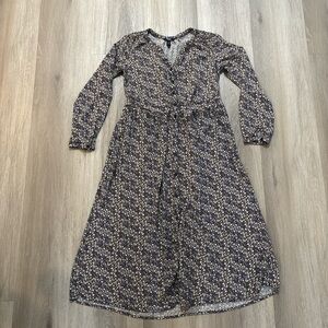 Chaps Floral Long Sleeve Dress